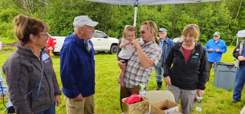 The 50/50 Raffle ticket was picked by little April Rose Potter of Pineberry Farm.  Mike Godzyk was the lucky winner!